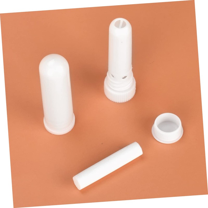 Baluue 5pcs Essential Oil Refillable Aromatherapy Tubes Portable White for