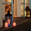 Homemory Flickering Flameless Candles with String Lights, Battery Operated Candles,