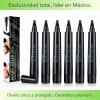 Bolígrafo Rellenador De Barba, Bigote Y Cejas Negro 6 Pzas