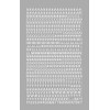 Chartpak Self-Adhesive Vinyl Capital Letters and Numbers, 1/4 Inches High,