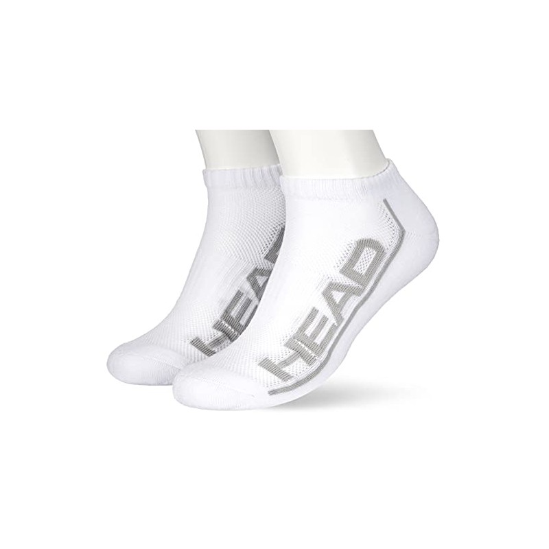 HEAD Unisex Trainer Socks (Pack of 2), White