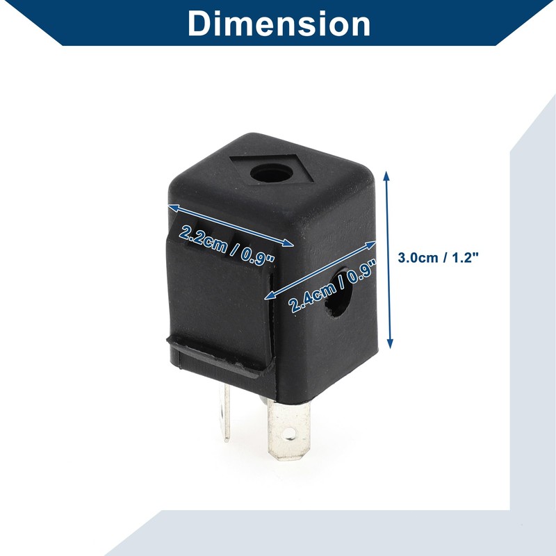 Hihaha 2 Pins 48V 10A Auto Relay Waterproof Car Relay
