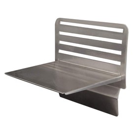 BK Resources GCP-2S GrillCook Pro Medium Upright Shelf Stand with 12" Shelf, Stainless Steel