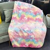 Hileyu Glow in The Dark Blanket,120X150CM Soft Flannel Fleece Blanket,All