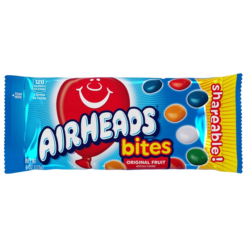 Airheads Candy Bites, Holiday Individually Wrapped Candy for Christmas Stocking