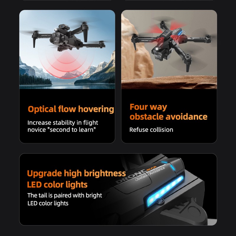 Remote Control Drone with Dual Camera 4K Foldable Headless Quadcopter