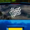 2PCS Bad Girl Funny Car Decal, 5.91"x5.31", Durable & Easy-to-Apply