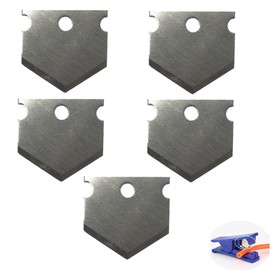 YehVeh 5 Pack Triangle Blade Replacement Tube Cutter Blades Knife for PTFE Teflon Tube Cutter Nylon PVC PU PE Plastic Pipe Tube Hose Cutting Tool Spare Parts Repair