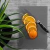 Harbour Housewares Glass Chopping Board - 30x20cm - Grey -