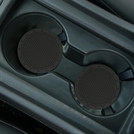 Ram® Universal Car Cup Holder Coasters, Anti-Grip Cup Holders for Car Truck SUV, Pack of 2