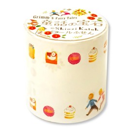 Seal-Do Shinzi Katoh ks-rf-10015 Rolled Sticky Notes, Grimm’s Fairy Tales Jewelry, 6 Patterns, 1.8 x 2.4 inches (45 x 60 mm), 80 Sheets