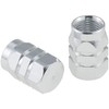 Tapon Pivote Valvula Cubre Llanta Aluminio Auto Moto 4 pieza