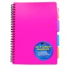 1 x Pink A5 Spiral Bound PVC Covered Project Subject
