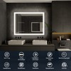 ISKM Framed LED Mirror for Bathroom 20"x28", Dimmable LED Bathroom