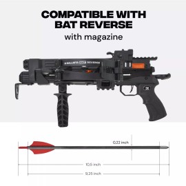BALLISTA 10.5″ Carbon Bolts for Ballista Bat Reverse Pistol Crossbow w/Magazine