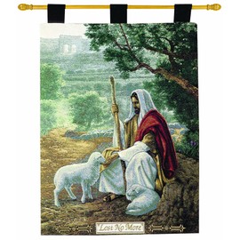 Manual Inspirational Collection 26 X 36-Inch Wall Hanging and Finial Rod, Lost No More by Greg Olsen