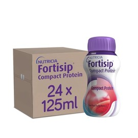 Fortisip Compact Protein Drink, Red Fruit Flavour, 125ml Bottle