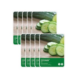 Nature Coverage Moist Mild Mask Pack Cucumber 23g x 10 sheets / 네이처리커버리 촉촉 순한 마스크팩 오이 23g x 10매
