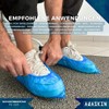 200 x Disposable Polyethylene Shoe Covers 3g High Tear Resistance