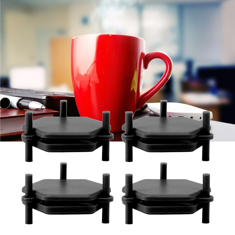 4Pcs Hexagonal Coaster Stylish Adjustable Multipurpose Hexagonal Coasters for Drinks