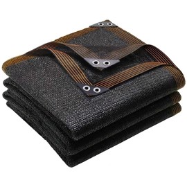 winemana Black Shade Cloth 90%, 5x10 FT Mesh Tarp - Garden Shade for Greenhouse, Patio, Vegetables, Plants Cover and Chicken Coops, Sun Shade Net for Outdoor Protection with Reinforced Grommets