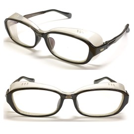 CYPHUS Ciphas Hay Fever Glasses, Men's, Women's, Unisex, Windproof, Dustproof, Casual, UV Protection, Rubber Guard, Dark Gray / Clear, dark grey/clear