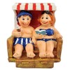 Dio Beach Chair Couple Figurine Made of Polyresin Decorative Figurine