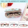 EZESO ESSENTIAL SKINCARE Glasses Case Hard Shell Eyeglass Case for