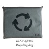 IKEA AJOSS Dark Gray Reusable Large Recycling Bag 22x26 ½
