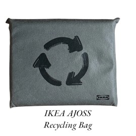 IKEA AJOSS Dark Gray Reusable Large Recycling  Bag  22x26 ½ "/1184 oz