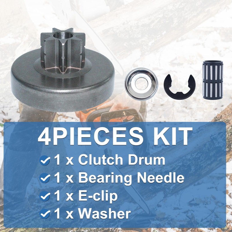 AUMEL 325" 7T Clutch Drum Bearing Needle Washer Kit For