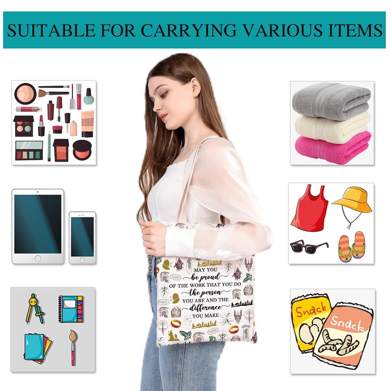 PLITI Lord Rings Inspired Gift Lord Rings Movie Tote Bag