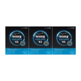 Nutricore Hypercell Supercritical Vitamin K2 300mg x 30 tablets x 3 boxes / 뉴트리코어 하이퍼셀 초임계 비타민 K2 300mg x 30정 x 3박스