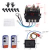 WATERWICH 12V 250A Winch Solenoid Relay Contactor+2pcs Wireless Winch Remote