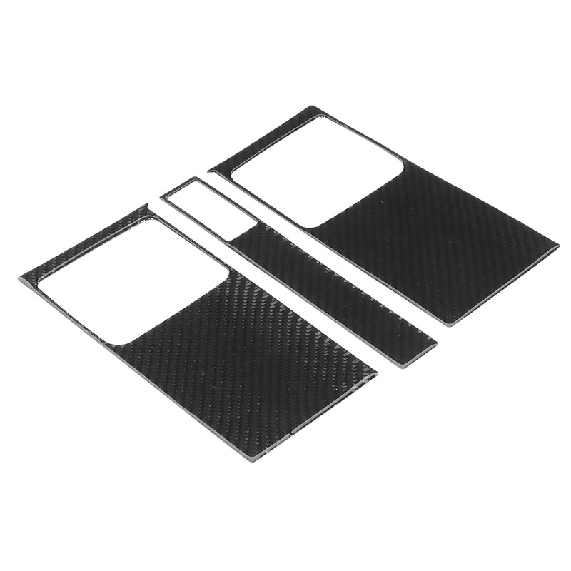 3Pcs Center Console Air Vent Cover Frame Carbon Fiber Outlet