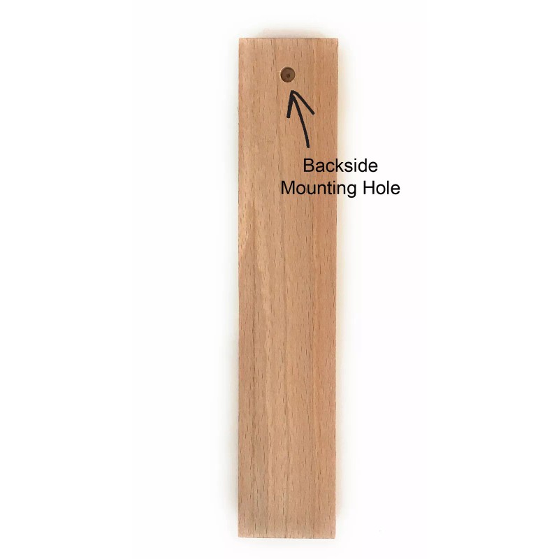 Hokco Analog Wall Thermometer Fahrenheit Scale Wood Walnut Finish 7.8