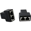 BUBUCAM 2 Pack RJ45 Splitter Coupler Adapter Network LAN ETHERNET