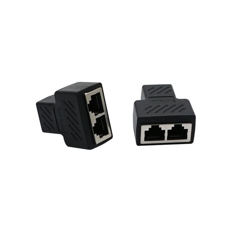 BUBUCAM 2 Pack RJ45 Splitter Coupler Adapter Network LAN ETHERNET