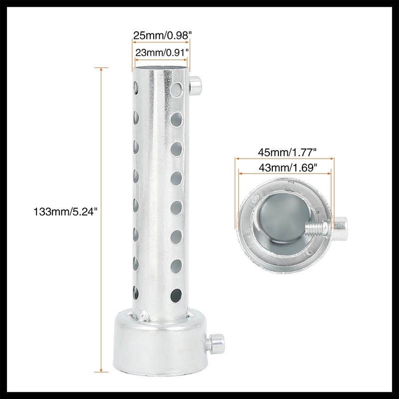 Hihaha 45mm Universal Exhaust Pipe Baffle Muffler Insert Baffle Durable