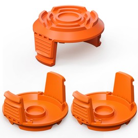 3 Pack Trimmer Replacement Spool Cap Cover for Worx,Compatible for Worx Weed Eater