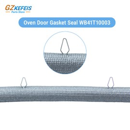 WB41T10003 Range Lower Oven Door Gasket Replacement for GE and Kenmore Ovens with 23 Mounting Clips 80.31 Inches Compatible with JS905SK1SS JT952BF1BB JGS968BH6BB