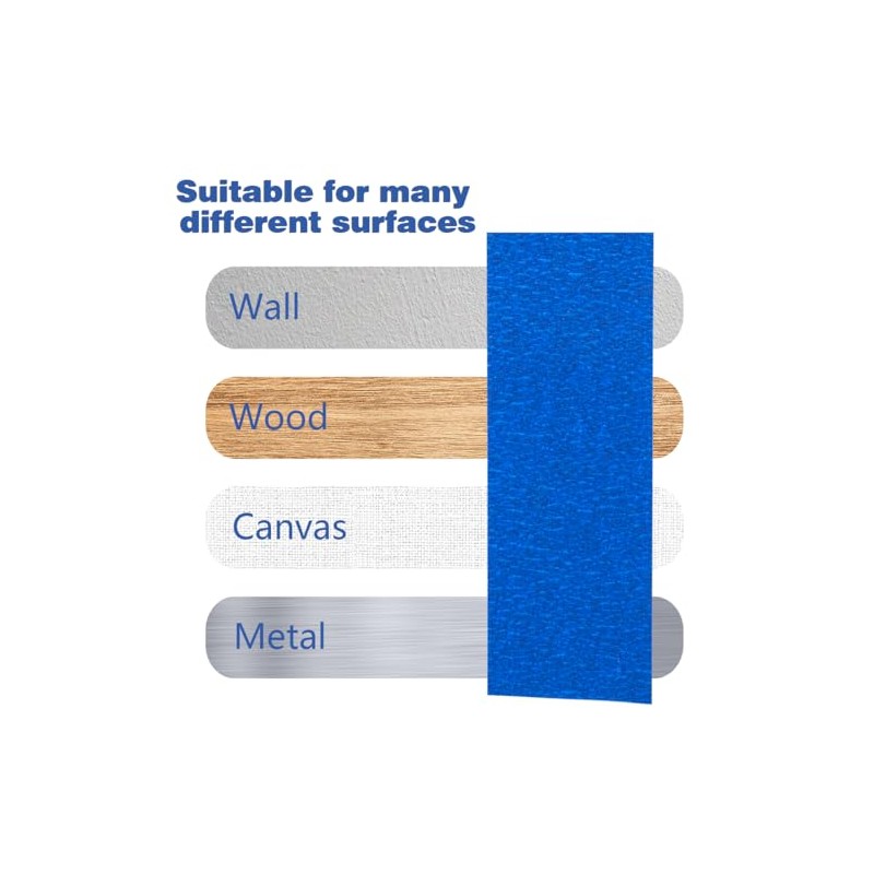 XUXU 16Pack Blue Painters Tape 2 inch Wide Masking Tape