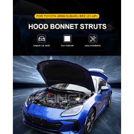KUNGKIC Toyota GR86 ZN8 Subaru BRZ ZD8 2021 2022 2023 2024 2025 Specific Hydraulic Damper Hood Lift Support Trunk Damper Durable Unprocessed Vehicle-Specific Design Interior Stylish Accessory