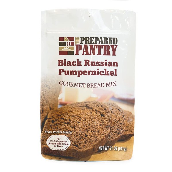 The Prepared Pantry Black Russian Pumpernickel Gourmet Bread Mix; Single Pack; For Bread Machine or Oven