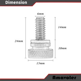 amavoler Seat Bolt Rear Mount Screw Compatible with Harley Davidson 1996-2021 (Chrome-1)