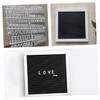 Operitacx Interactive Letter Board Sign Wood Framed Message Boards Changeable