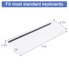 BOOMIBOO Clear Acrylic Tilted Computer Keyboard Holder for Ergonomic Typing,