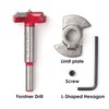 BAIDETS Forstner Drill Bit Set 5-Piece - Adjustable Positioning Drill,