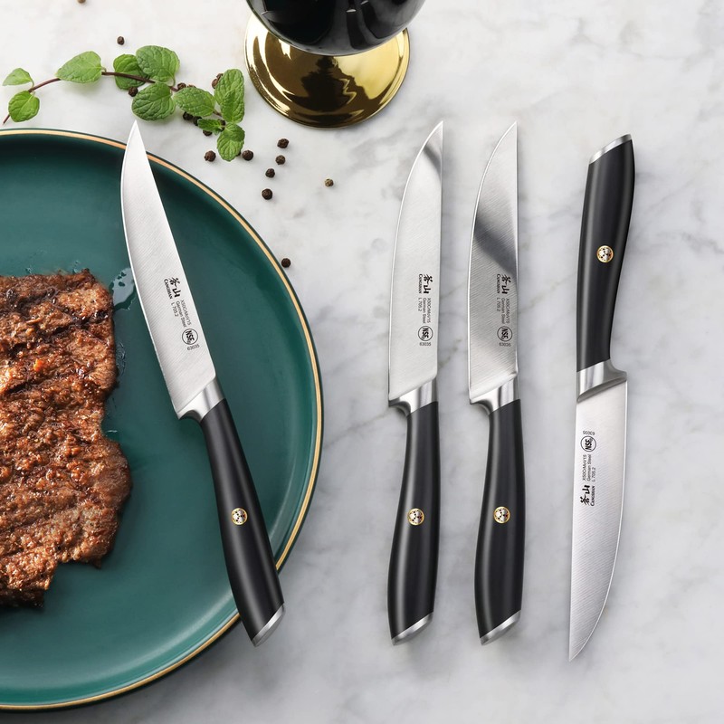 Cangshan L Series 4-Piece Fine-Edge Steak Knife Set, Forged German