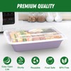 50 Pack (100-Piece) 32 oz Meal Prep Containers Reusable with